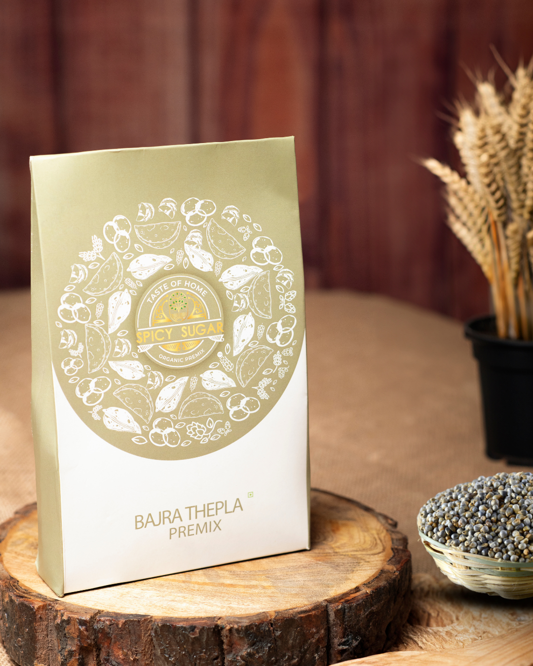 Bajra Thepla, thepla premix, gujarati thepla, gluten free, spicy sugar premix