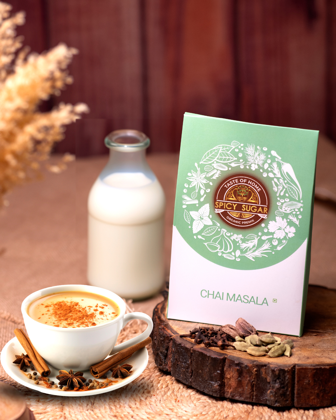 Chai masala, tea masala, spicy sugar premix, Indian tea, indian chai
