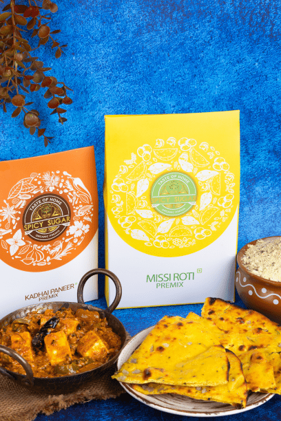 Kadhai Paneer and Missi Roti Combo Offer - Spicy sugar premix