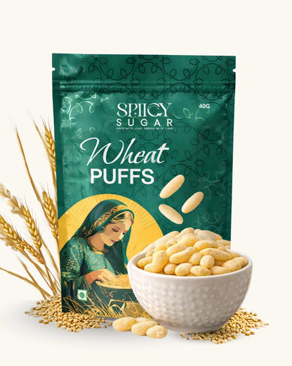 wheat puffs, healthy snacks, spiicy sugar, snacking made healthier, best puffs