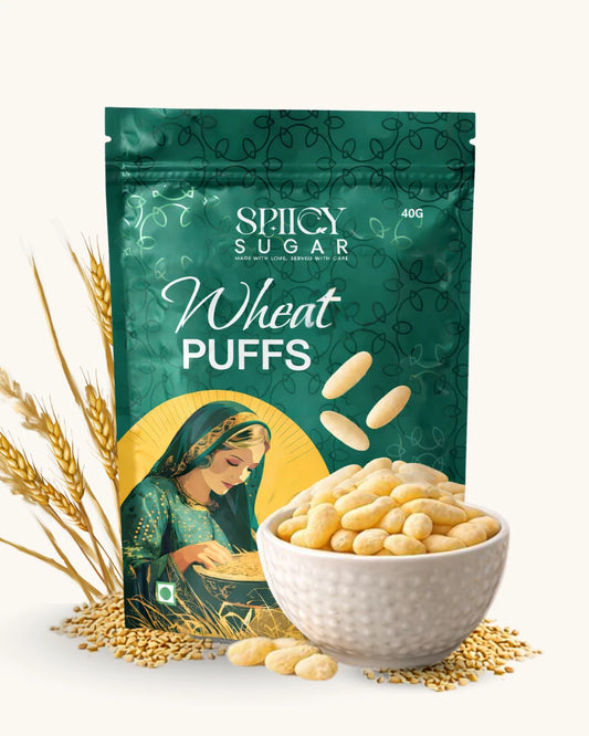 wheat puffs, healthy snacks, spiicy sugar, snacking made healthier, best puffs
