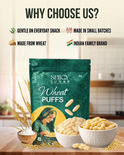 Why choose spiicy sugar wheat puffs?