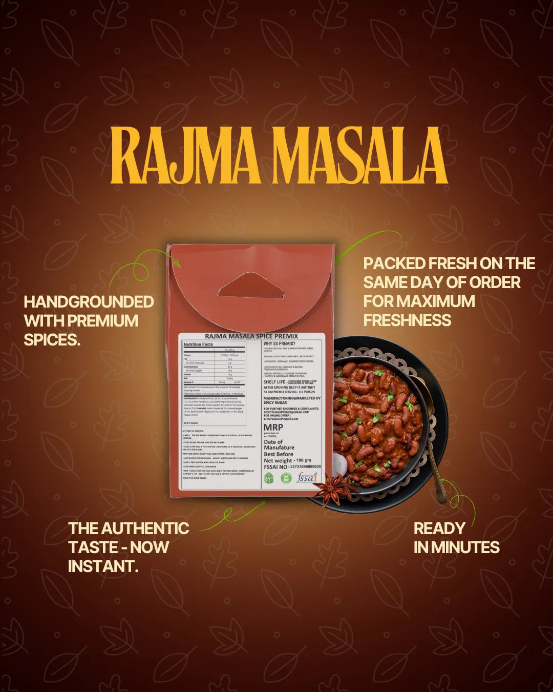 Rajma Masala by Spicy sugar premix, kidney beans, rajma