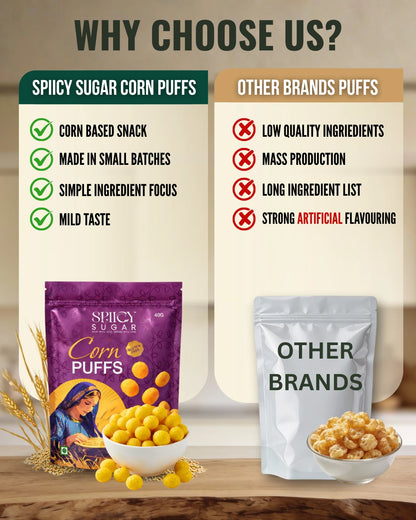 Why choose spiicy sugar corn puffs?