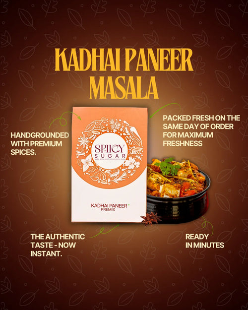 Kadhai paneer masala, kadhai paneer spice mix, indian spices, spicy sugar premix