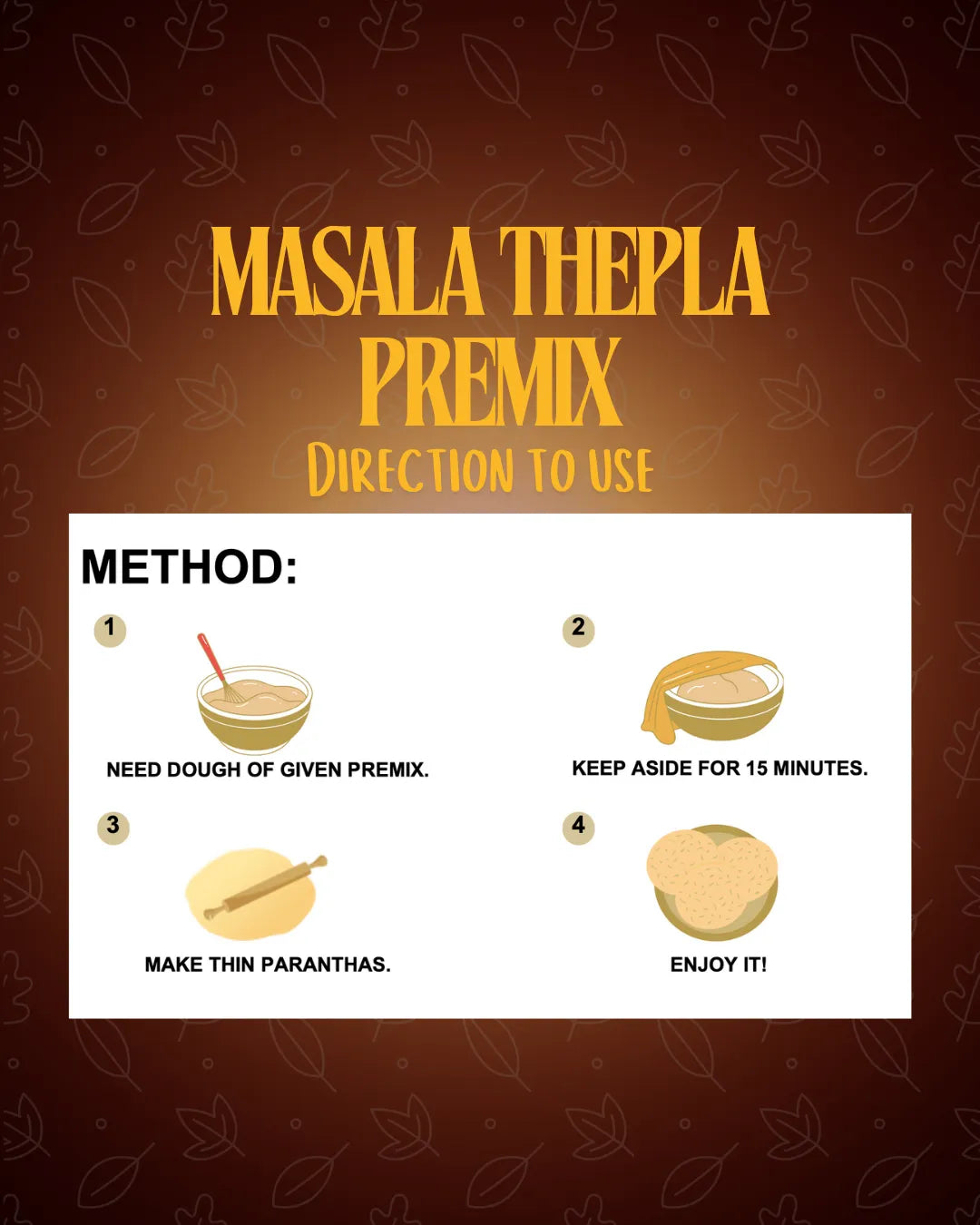 Masala Thepla, gujarati thepla, thepla premix, spicy sugar premix