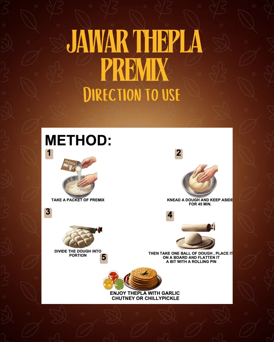 JAWAR THEPLA - Spicy sugar premix, jowar thepla, healthy thepla