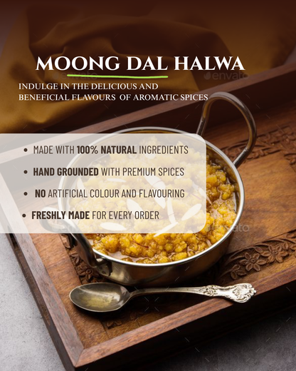 Moong dal halwa premix, halwa remix, ready  to cook,spicy sugar premix, indian dessert