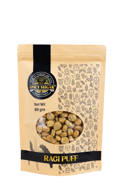 Roasted Ragi Puffs – Crunchy, Guilt-Free and Gluten-Free Millet Snack for Clean Eating!