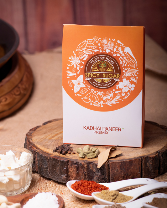 Kadhai paneer masala, kadhai paneer spice mix, indian spices, spicy sugar premix