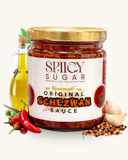 schezwan sauce, preservatives free schezwan sauce, best schezwan,  spicy sugar premix