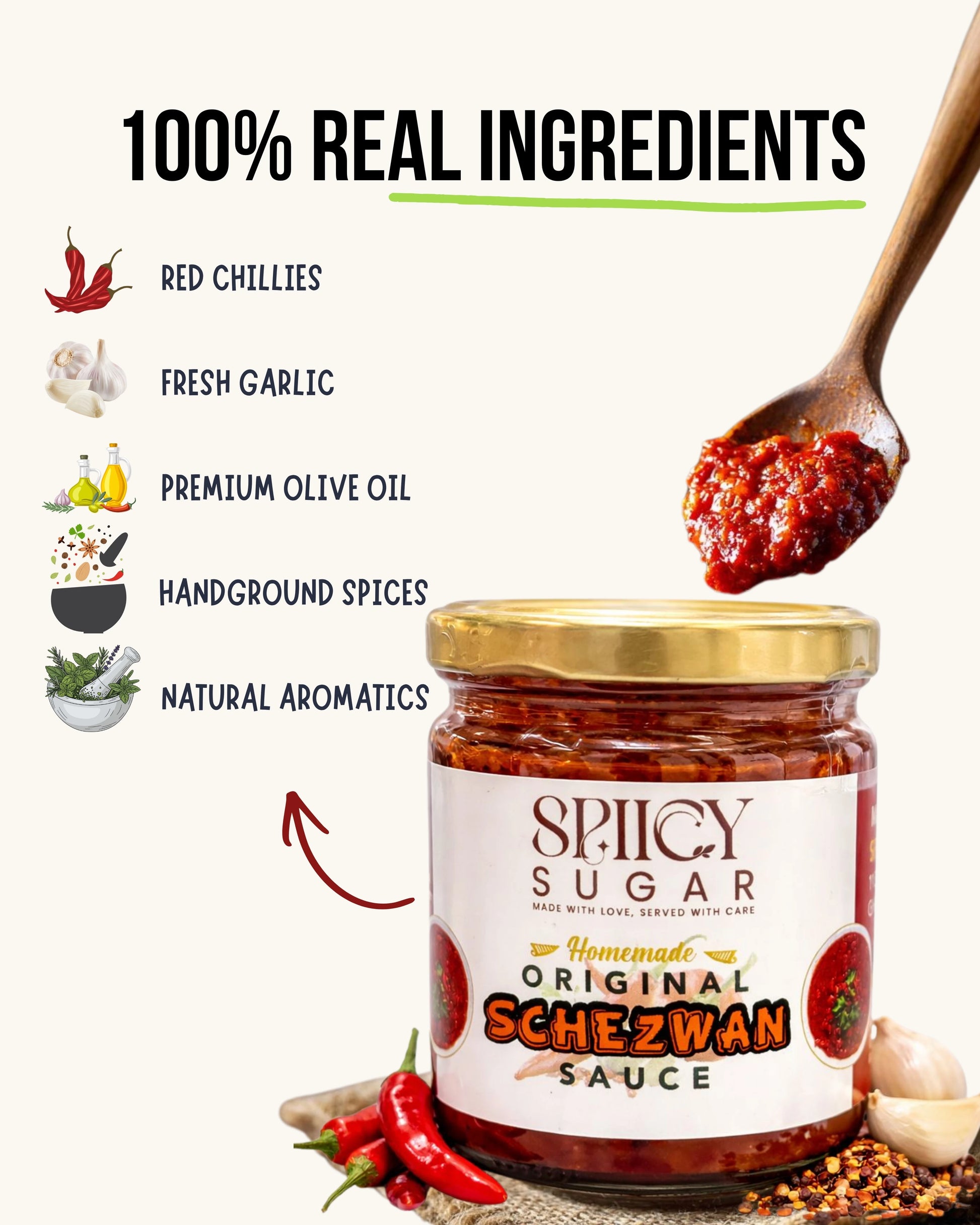 schezwan sauce, preservatives free schezwan sauce, best schezwan,  spicy sugar premix