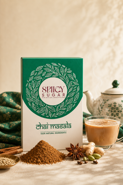 Best Chai Masala Powder in India: Spicy Sugar Chai Masala (Preservatives free, immunity boosting)
