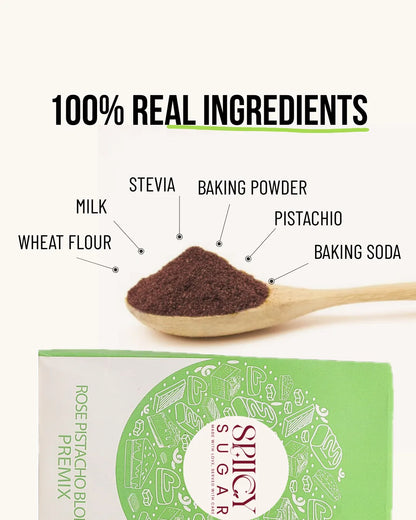 Almond brownie premix, brownie batter premix, brownie premix, fudge brownie, wheat brownie, healthy desserts, spicy sugar premix