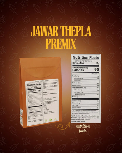 JAWAR THEPLA - Spicy sugar premix, jowar thepla, healthy thepla