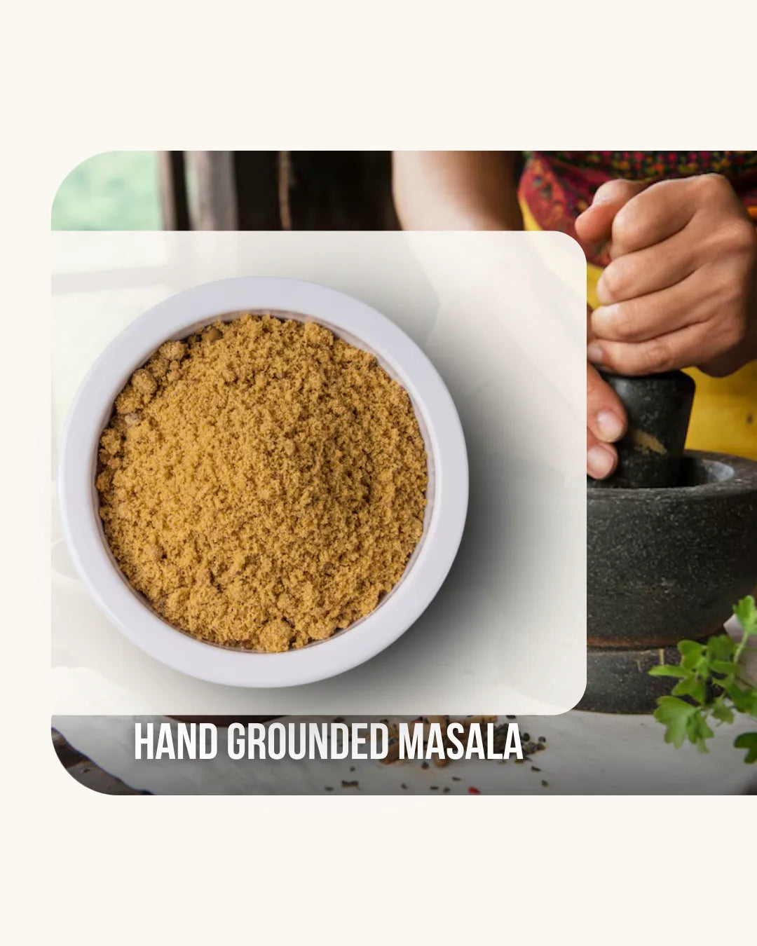 Hand grounded masala by spicy sugar premix