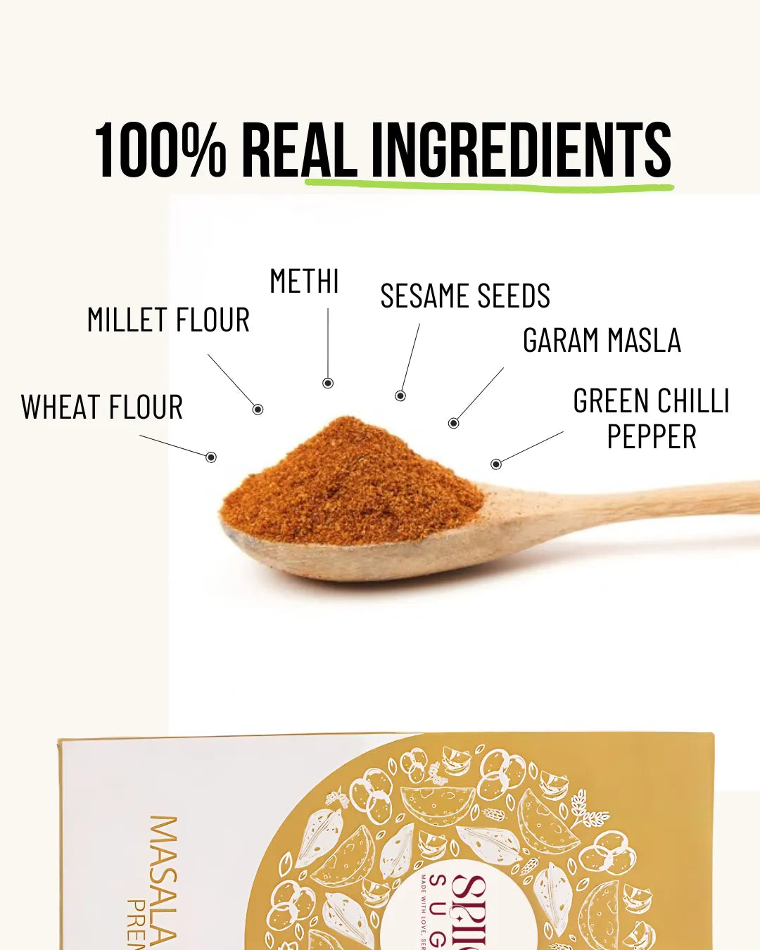 Masala Thepla, gujarati thepla, thepla premix, spicy sugar premix