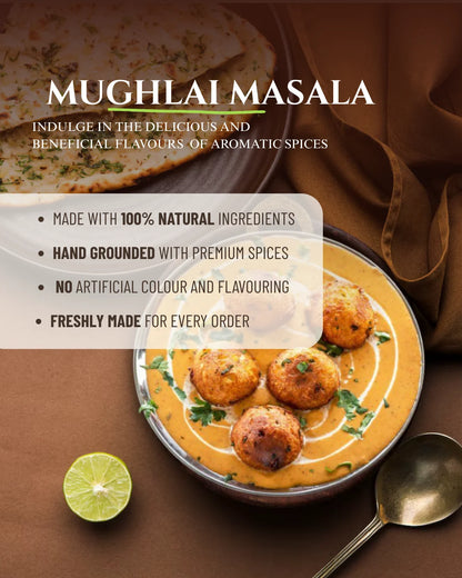 Mughlai gravy masala, white gravy, afghani gravy, spicy sugar premix, indian spices