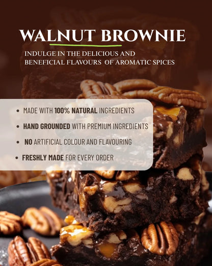 Walnut brownie, brownie premix, healthy brownie premix, spicy sugar premix, wheat brownie, healthy brownie, dessert premix