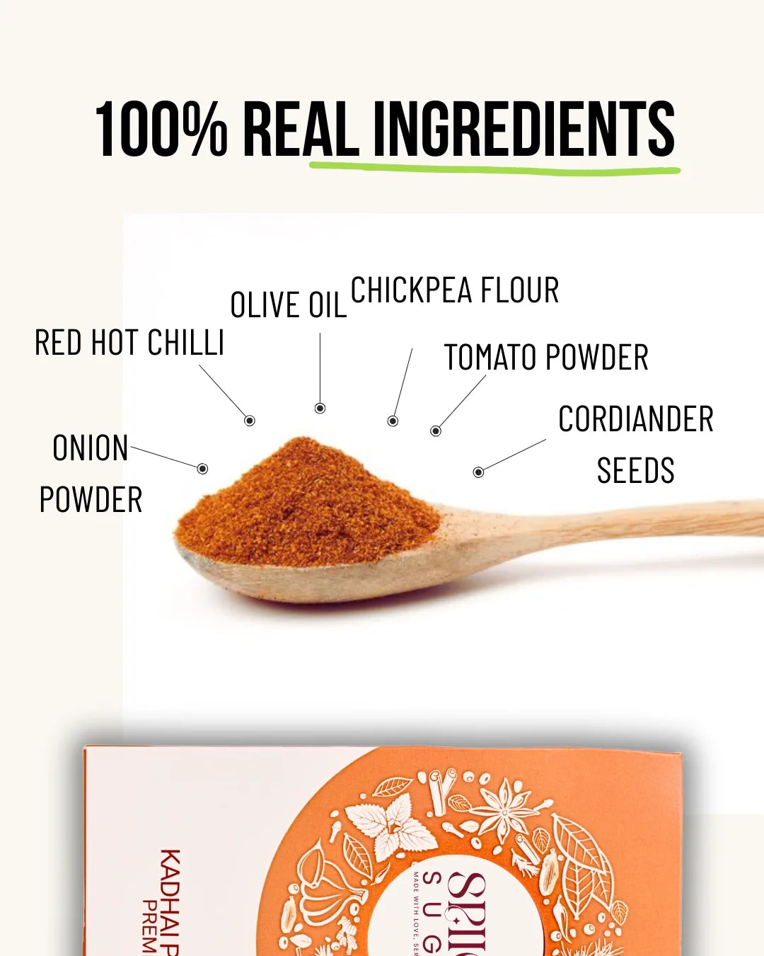 Kadhai paneer masala, kadhai paneer spice mix, indian spices, spicy sugar premix