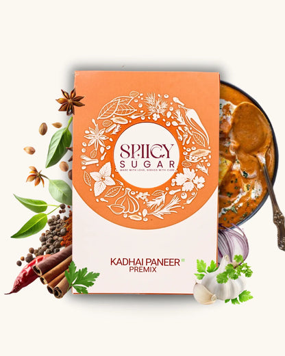 Kadhai paneer masala, kadhai paneer spice mix, indian spices, spicy sugar premix